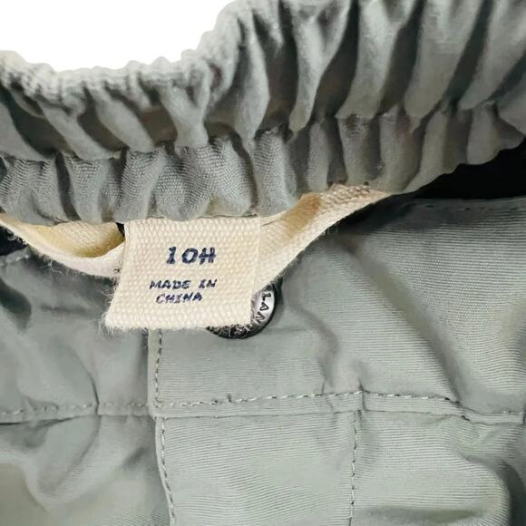 Lands End Kids Squall Waterproof Insulated Iron Knee Winter Snow Pants Grey 10H - Picture 4 of 8